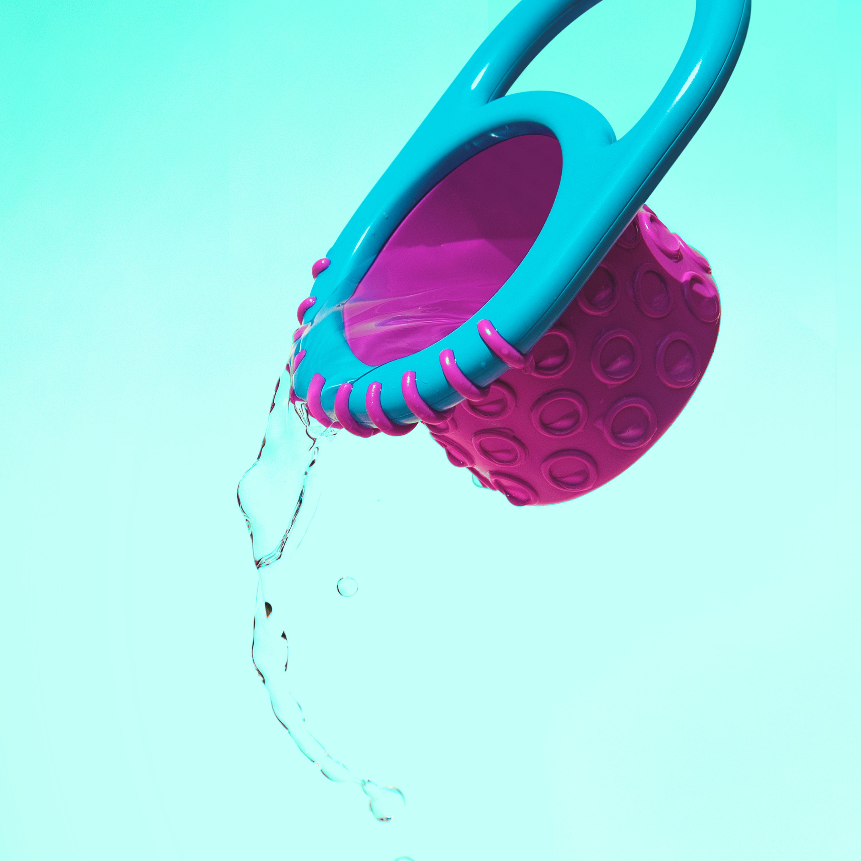 colorful bath toy set with suction cup toy, cups and spinners