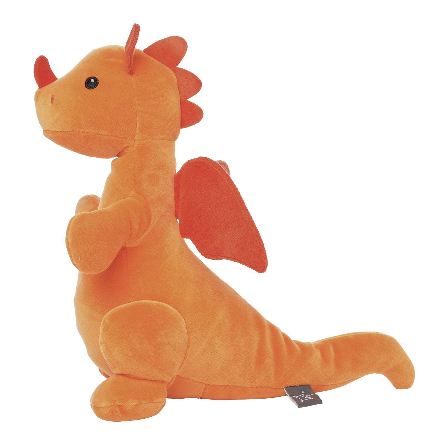 orange dragon plush side profile