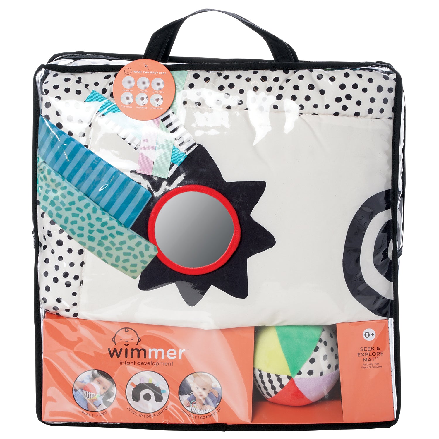 Wimmer Seek & Explore Mat soft baby play mat in vinyl bag