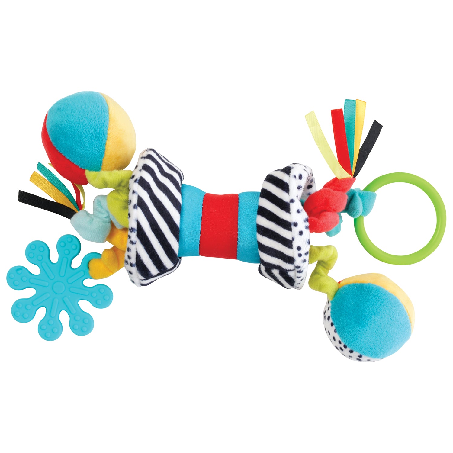 Wimmer Zaggles, Infant Grasping Rattle and Travel Toy by Manhattan Toy