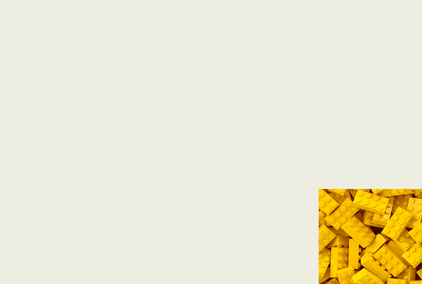 Small LEGO yellow bricks