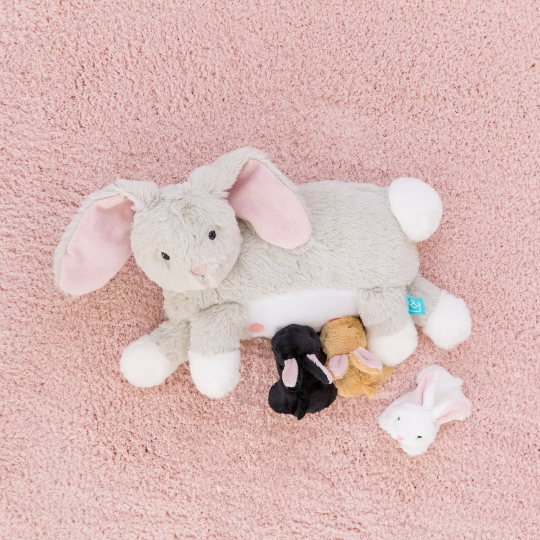Nursing Nola Rabbit - Stuffed Animal - Manhattan Toy