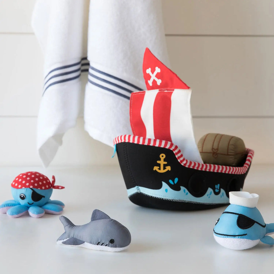 Pirate Ship Floating Fill n Spill - Bath Toys - Manhattan Toy