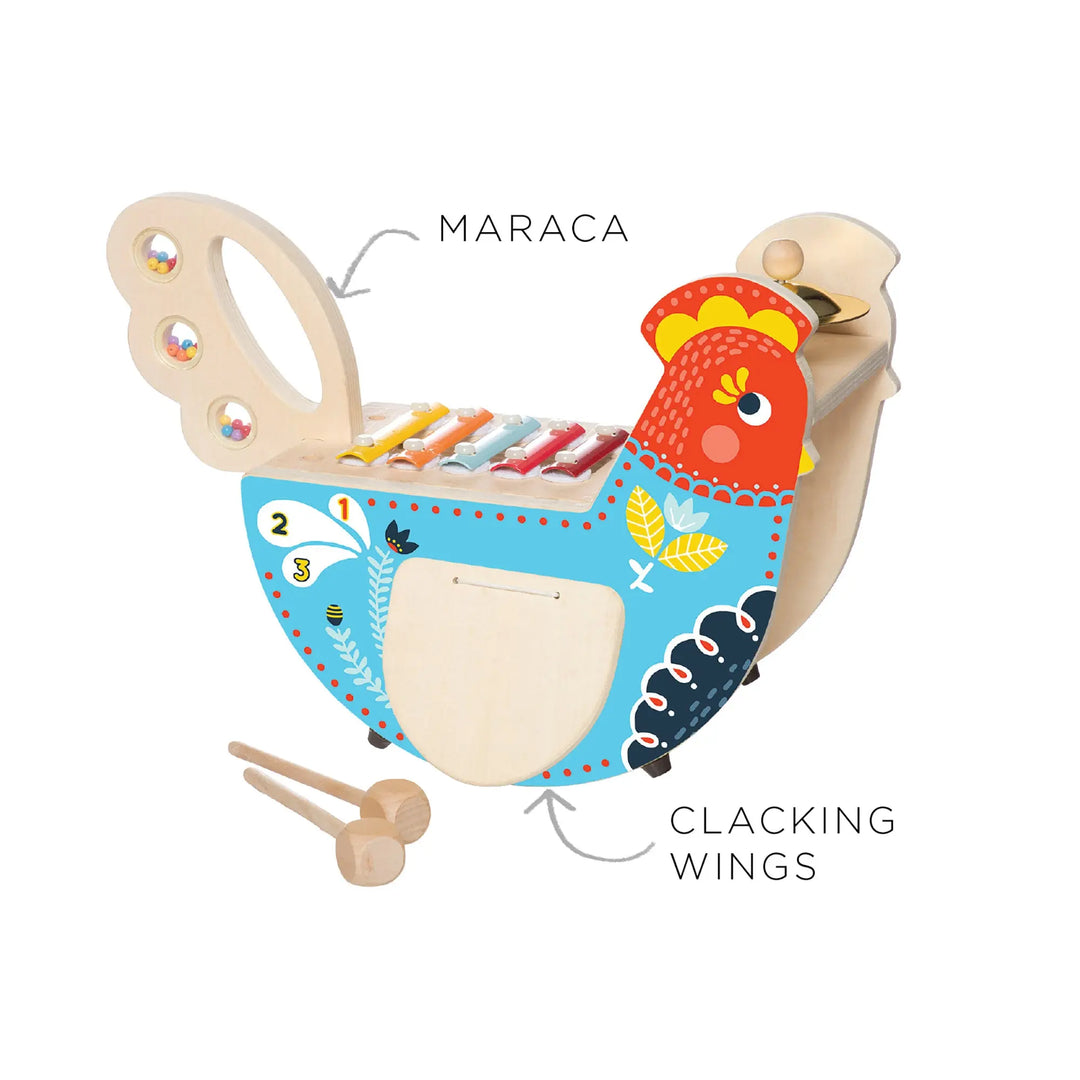 Musical Chicken - Wood Toys - Manhattan Toy