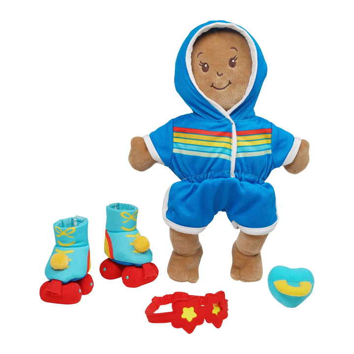 Wee Baby Stella beige doll Rainbow Roller - Baby Doll - Manhattan Toy