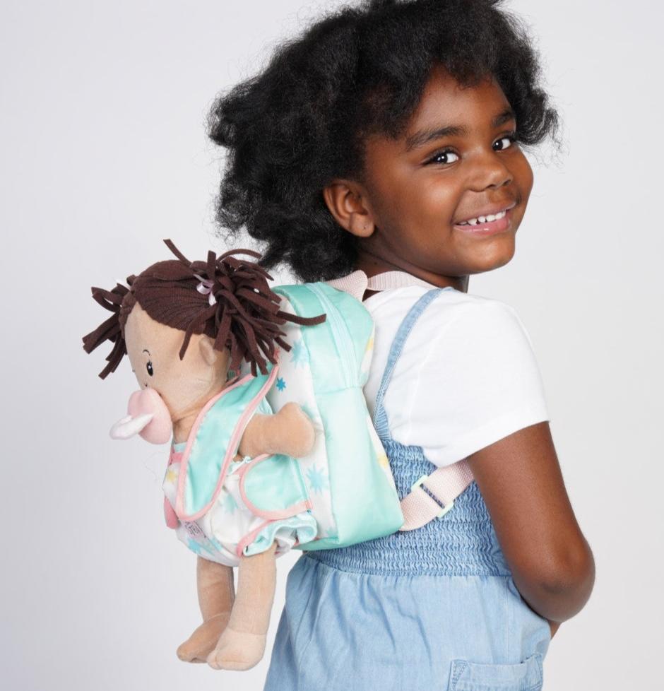 Love stella backpack carrier with zippered pouch and carrying