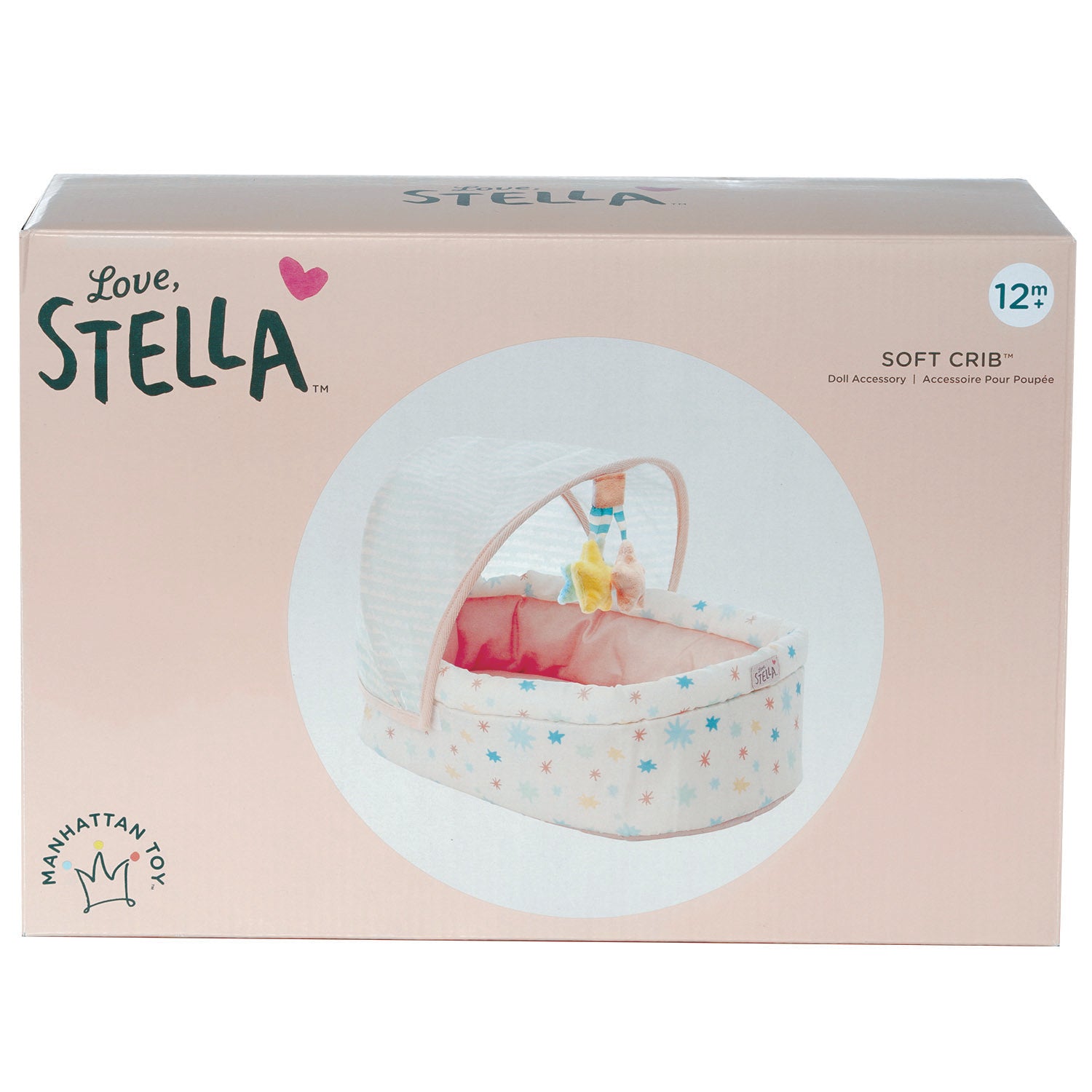 ❦STELLA❦BEAUTE❦ Love stella soft baby doll crib bassinet with hanging mobile for