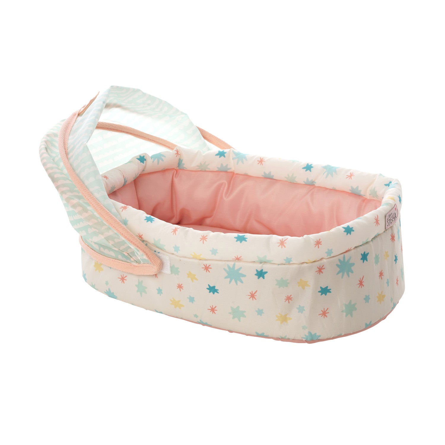 Love stella soft baby doll crib bassinet with hanging mobile for