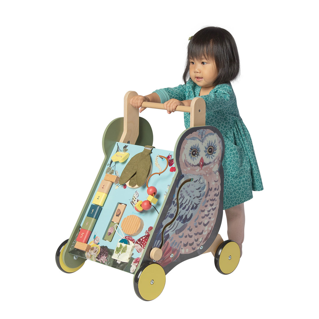 Wildwoods Owl Push-Cart - Push & Pull Toys - Manhattan Toy