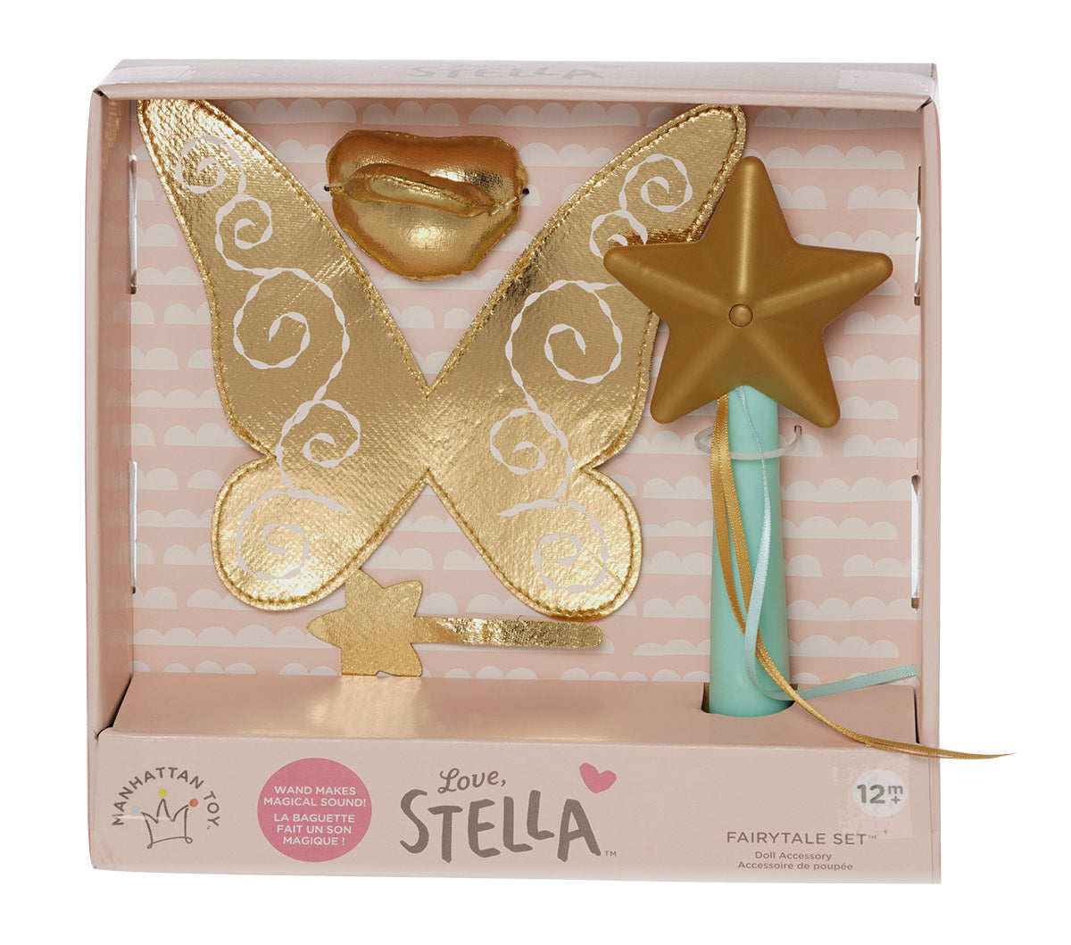 Love Stella soft baby doll fairy accessory set with magical play