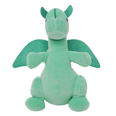 robin's egg blue dragon plush front facing view