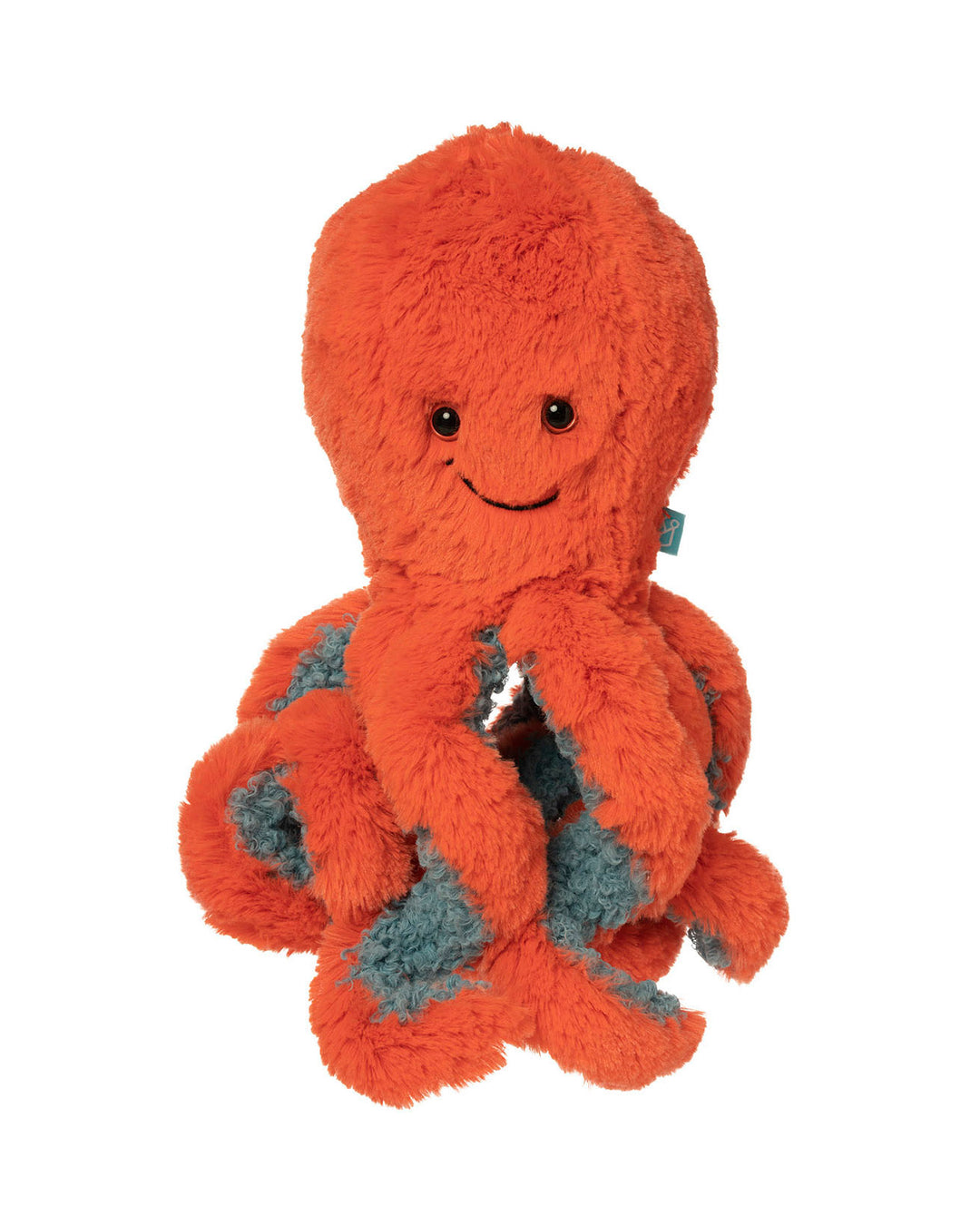 Octopus Coral plush toy on white background