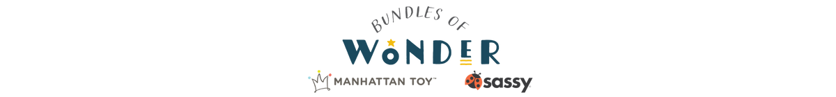 Logos of Manhattan Toy and Sassy on a white background