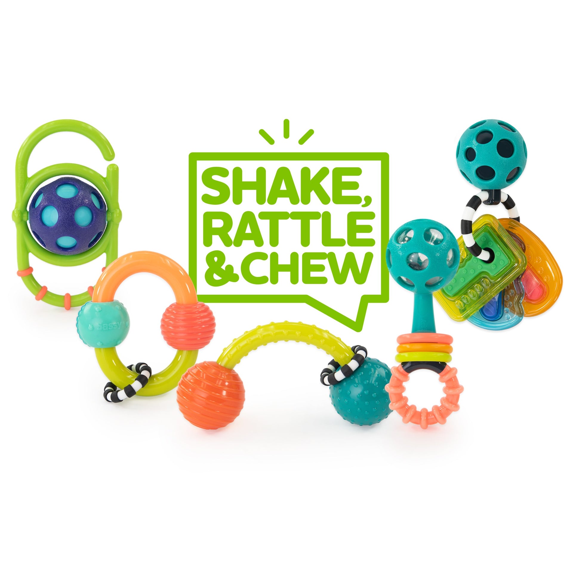 Sassy Shake Rattle & Chew Baby Box Set Sassy Shake Rattle & Chew Baby Box Set