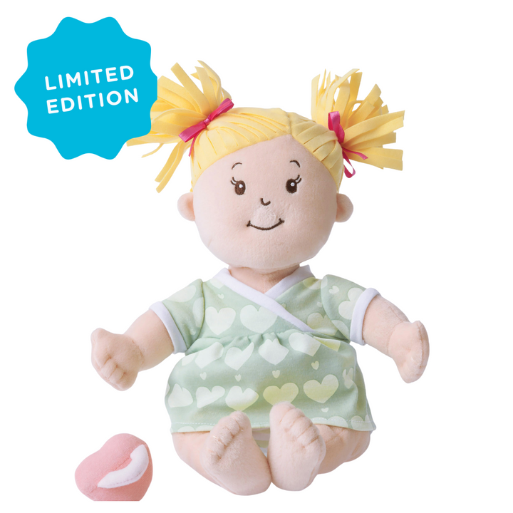 Baby Stella Peach Doll with Blonde Hair unboxed