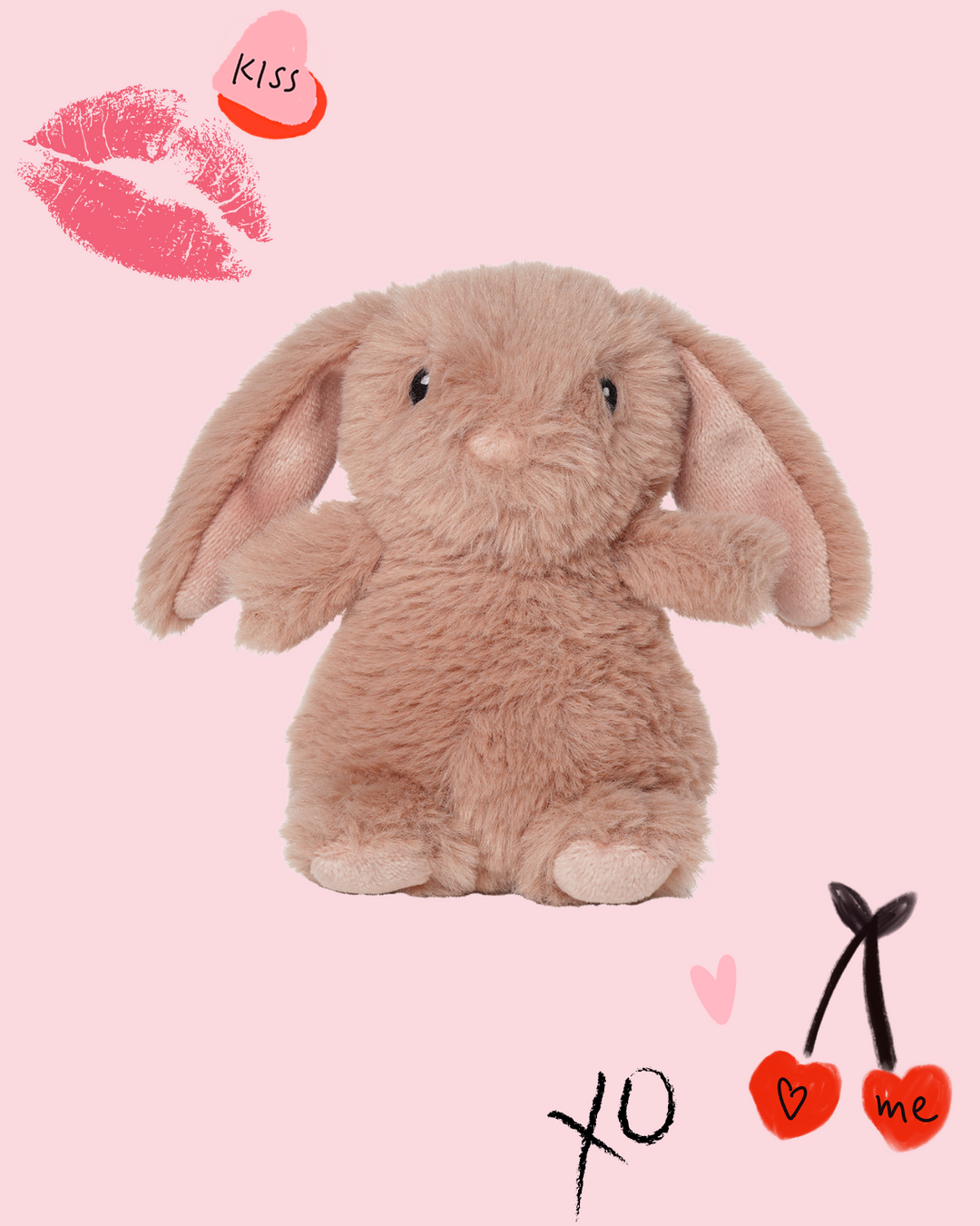 pink bunny plush toy