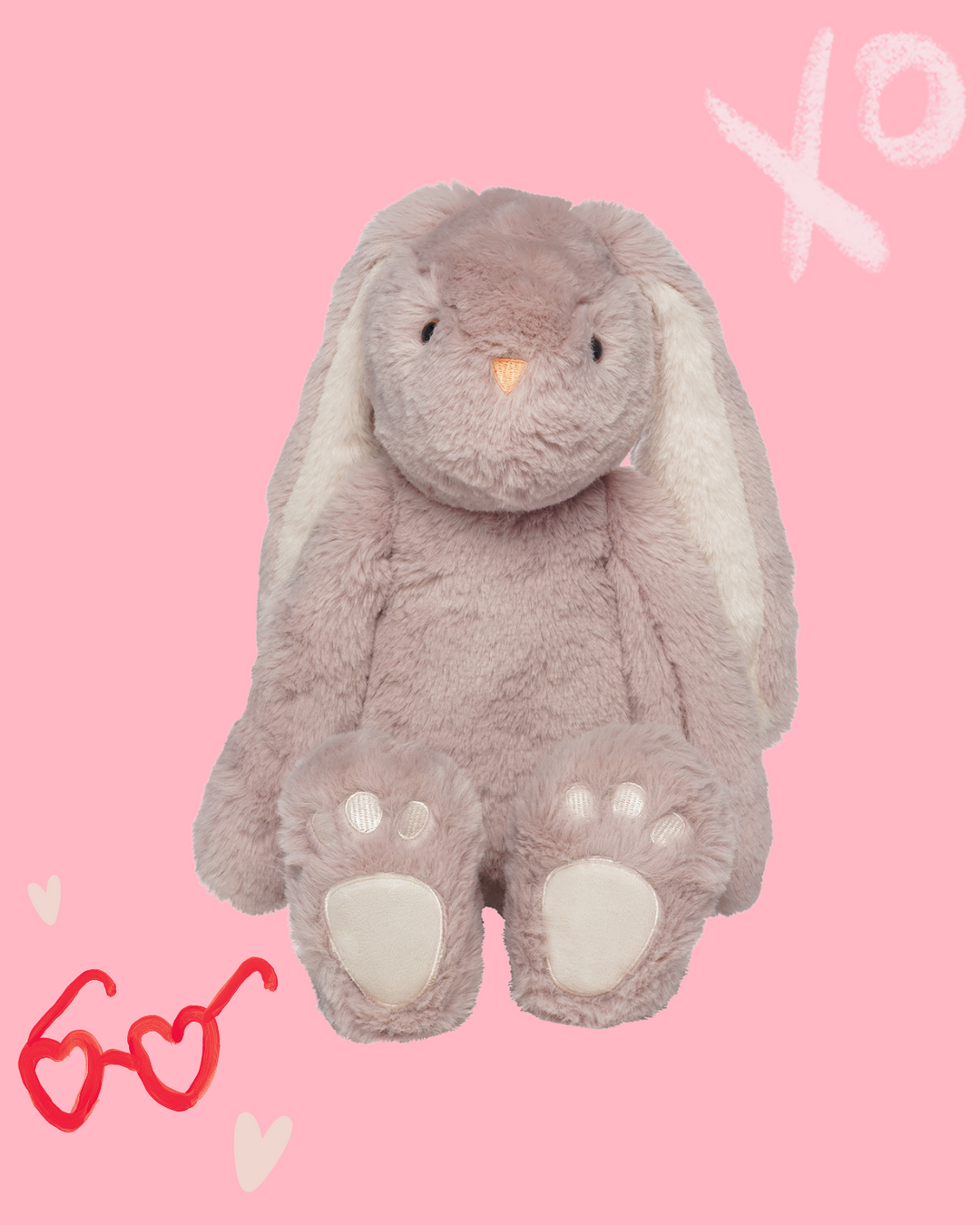 muave pink stuffed animal bunny rabbit