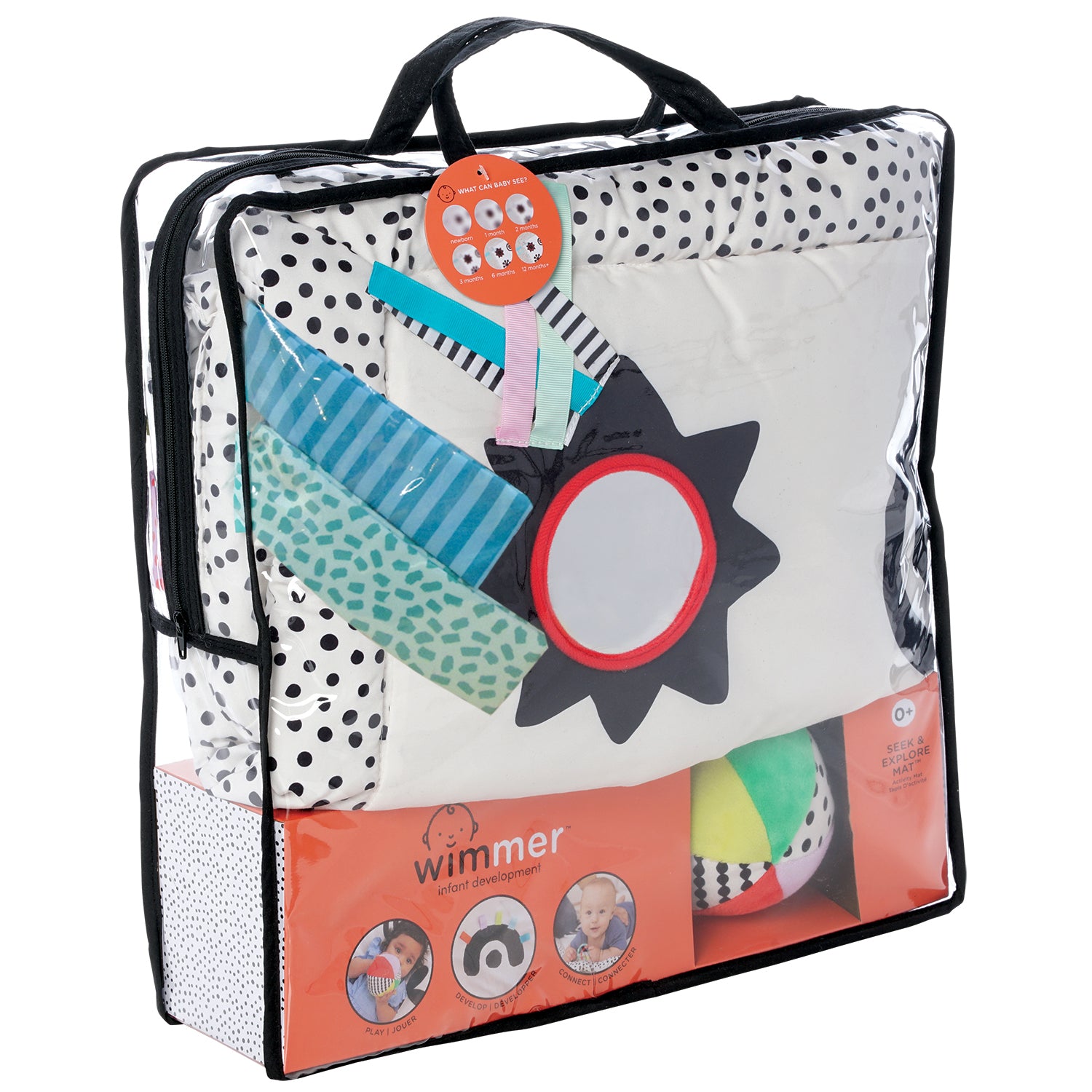 Wimmer Seek & Explore Mat soft baby play mat in vinyl bag