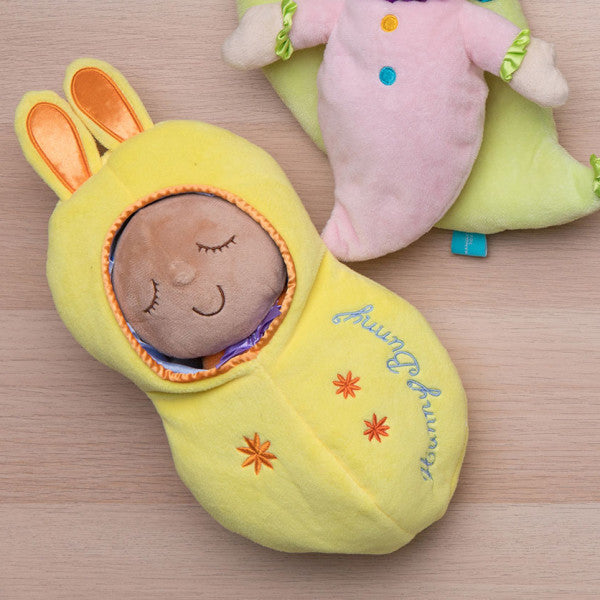Snuggle pods hunny bunny soft doll.