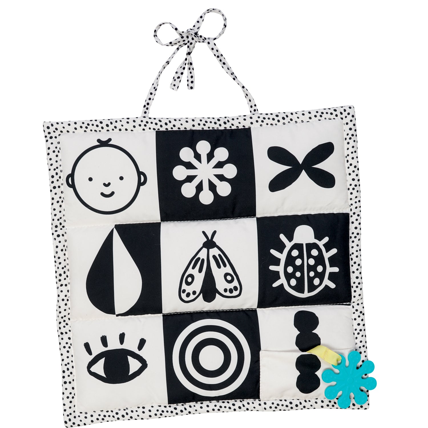 Wimmer 3-in-1 Play Mat, Infant Tummy Time and Travel Toy by