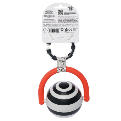 Wimmer Bullseye Ball infant rattle toy in packaging