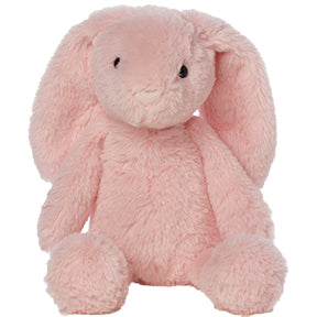 Plush pink colored bunny stuffed animal