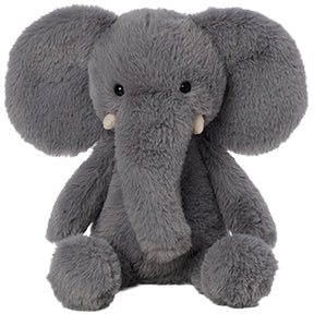 Plush gray elephant stuffed animal