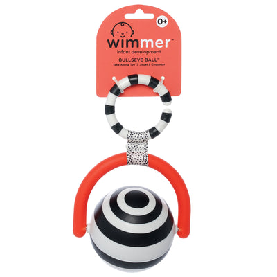 Wimmer Bullseye Ball infant rattle toy in packaging