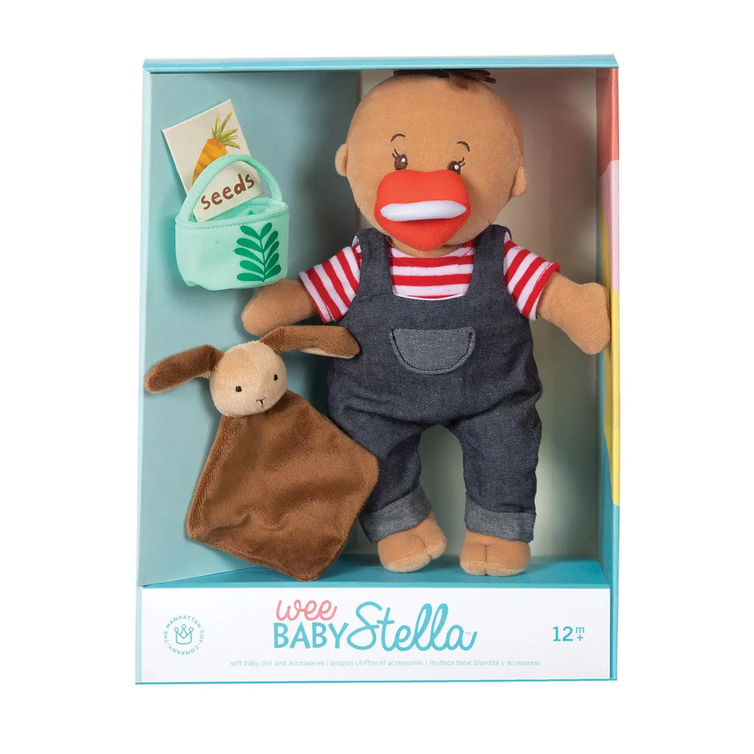 Wee Baby Stella beige Tiny Farmer Set - Wee Baby Stella - Manhattan Toy