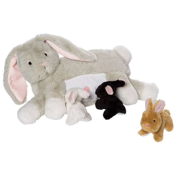 Nursing Nola Rabbit - Stuffed Animal - Manhattan Toy