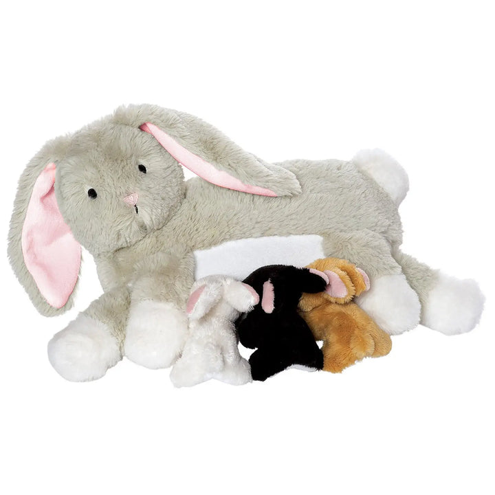 Nursing Nola Rabbit - Stuffed Animal - Manhattan Toy