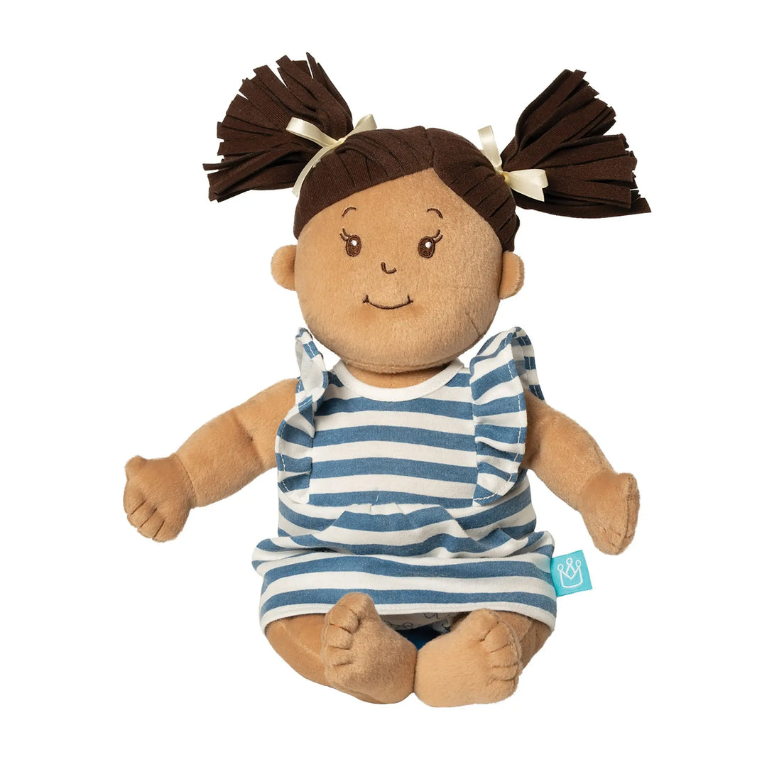 Baby Stella Beige Doll with Brown Pigtails - Manhattan Toy