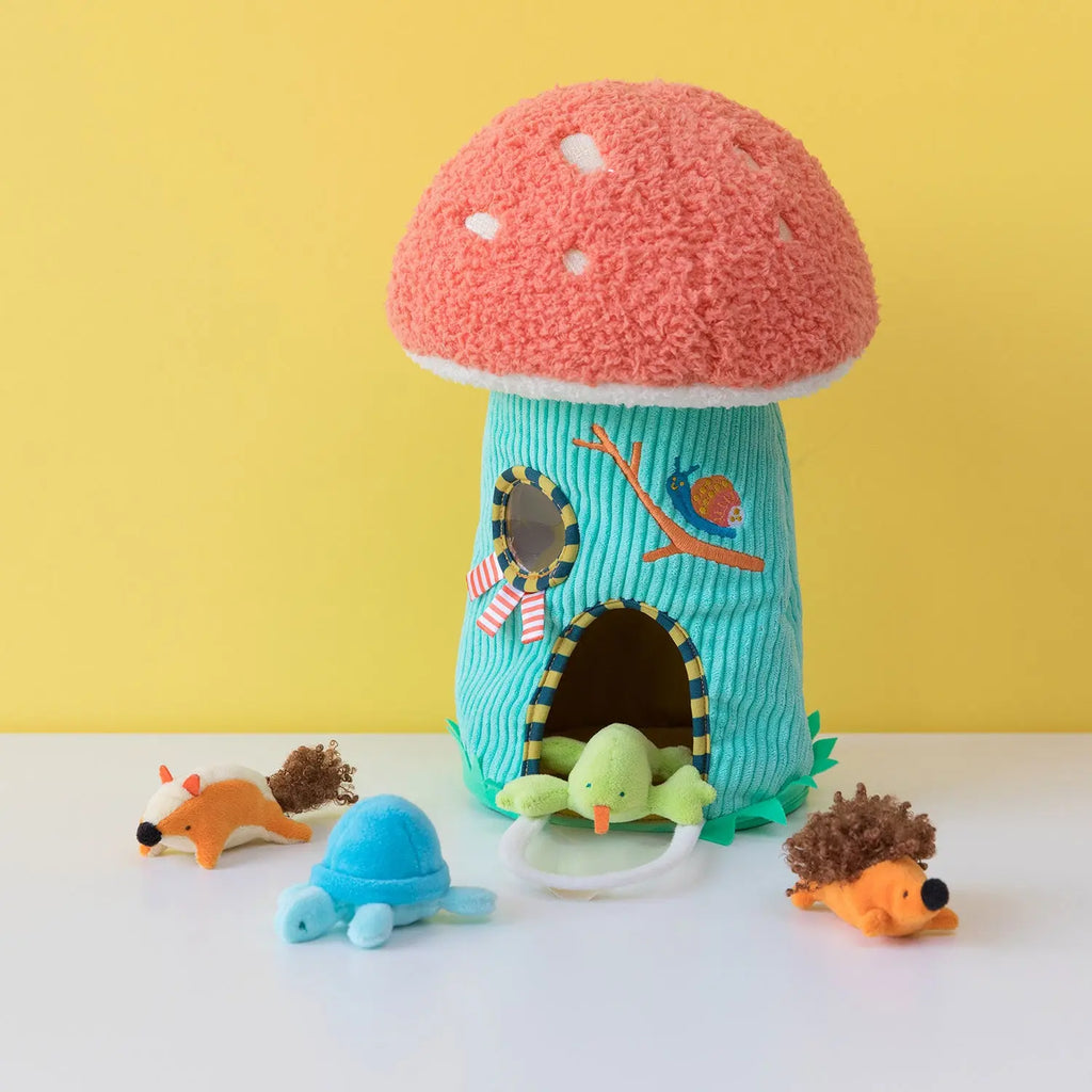Toadstool Cottage fill and spill toy Manhattan Toy