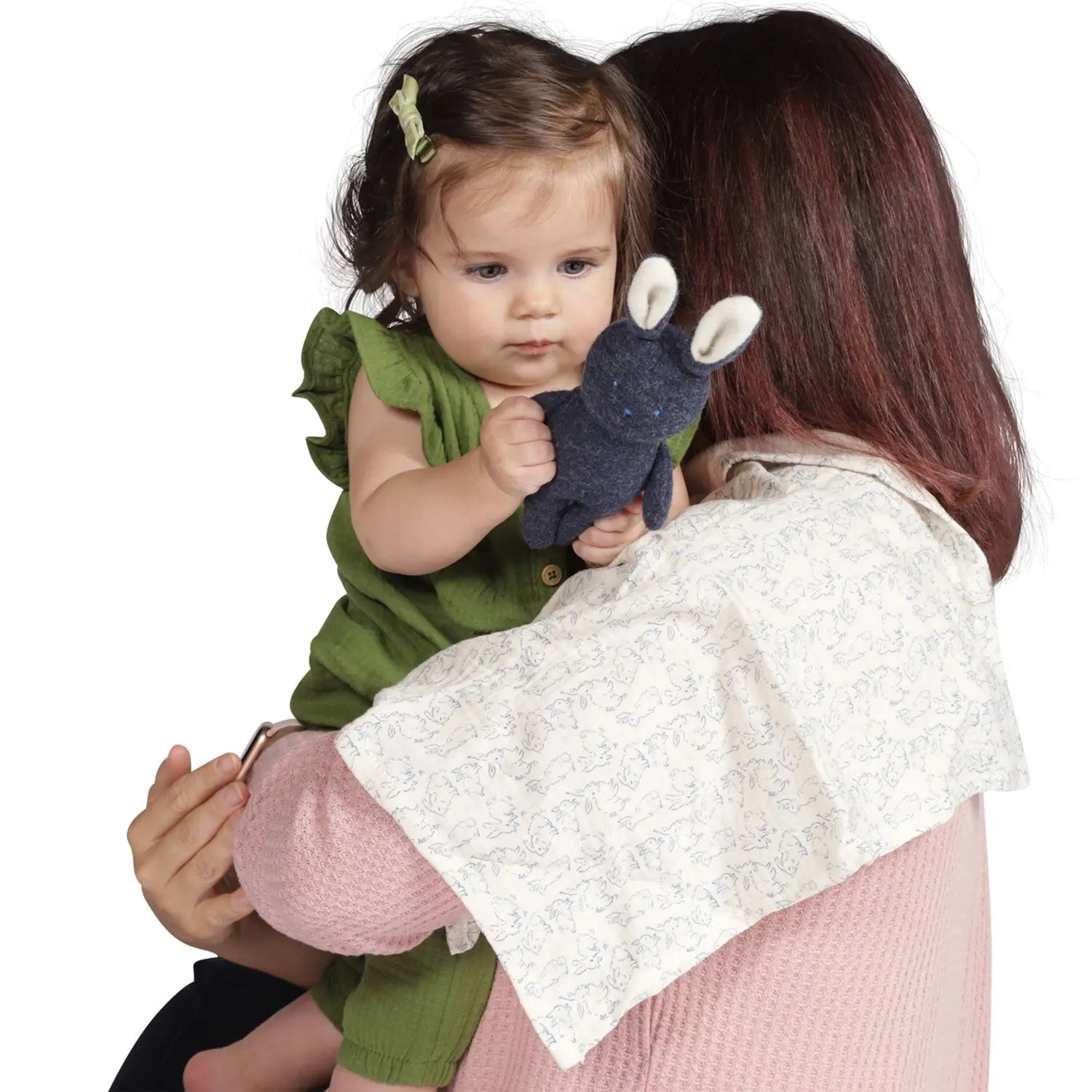 Bunny Rattle + Burp Cloth - Baby Toys - Manhattan Toy