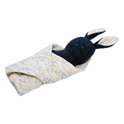 Bunny Rattle + Burp Cloth - Baby Toys - Manhattan Toy