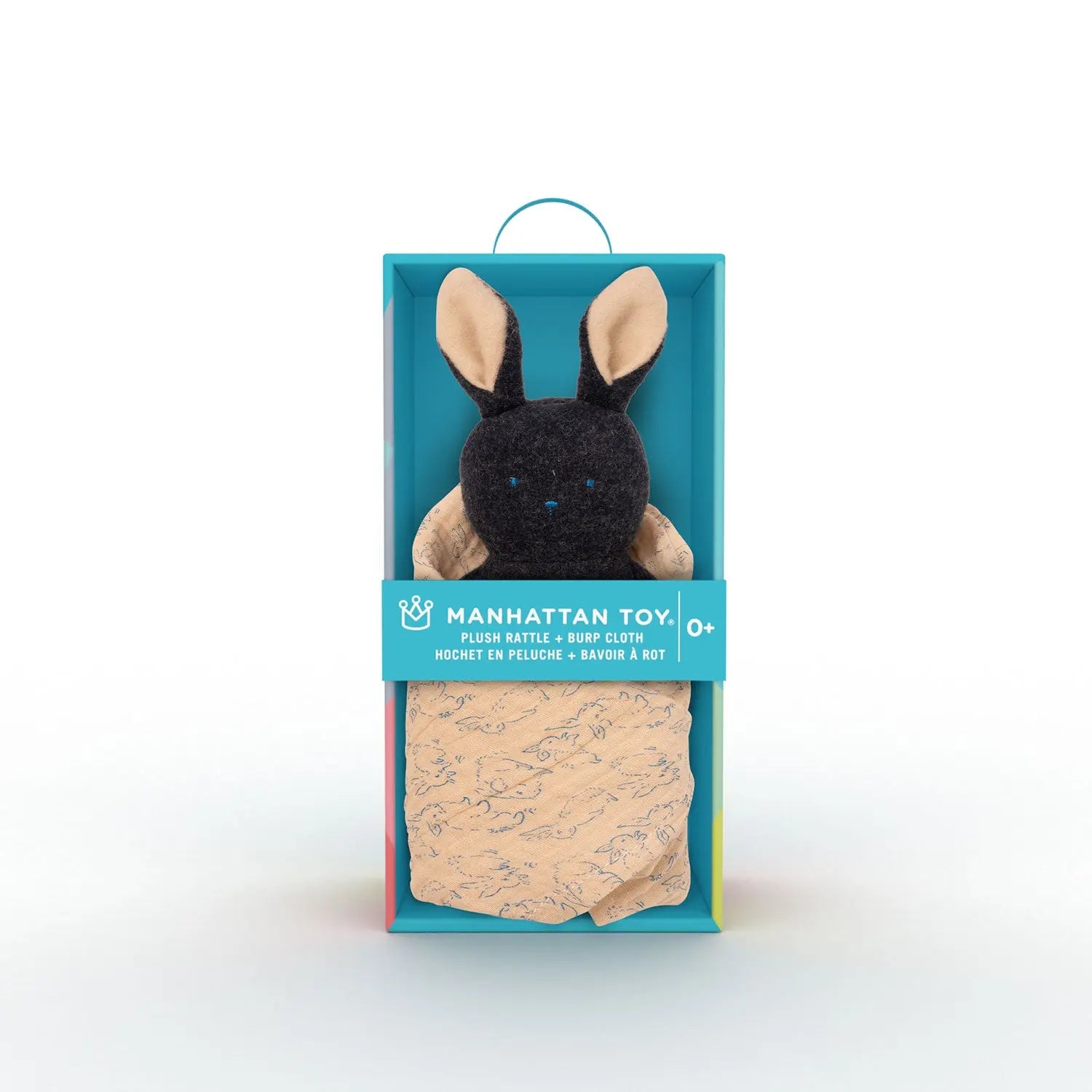 Bunny Rattle + Burp Cloth - Baby Toys - Manhattan Toy