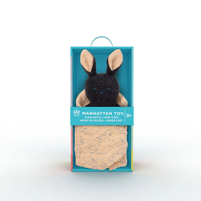 Bunny Rattle + Burp Cloth - Baby Toys - Manhattan Toy