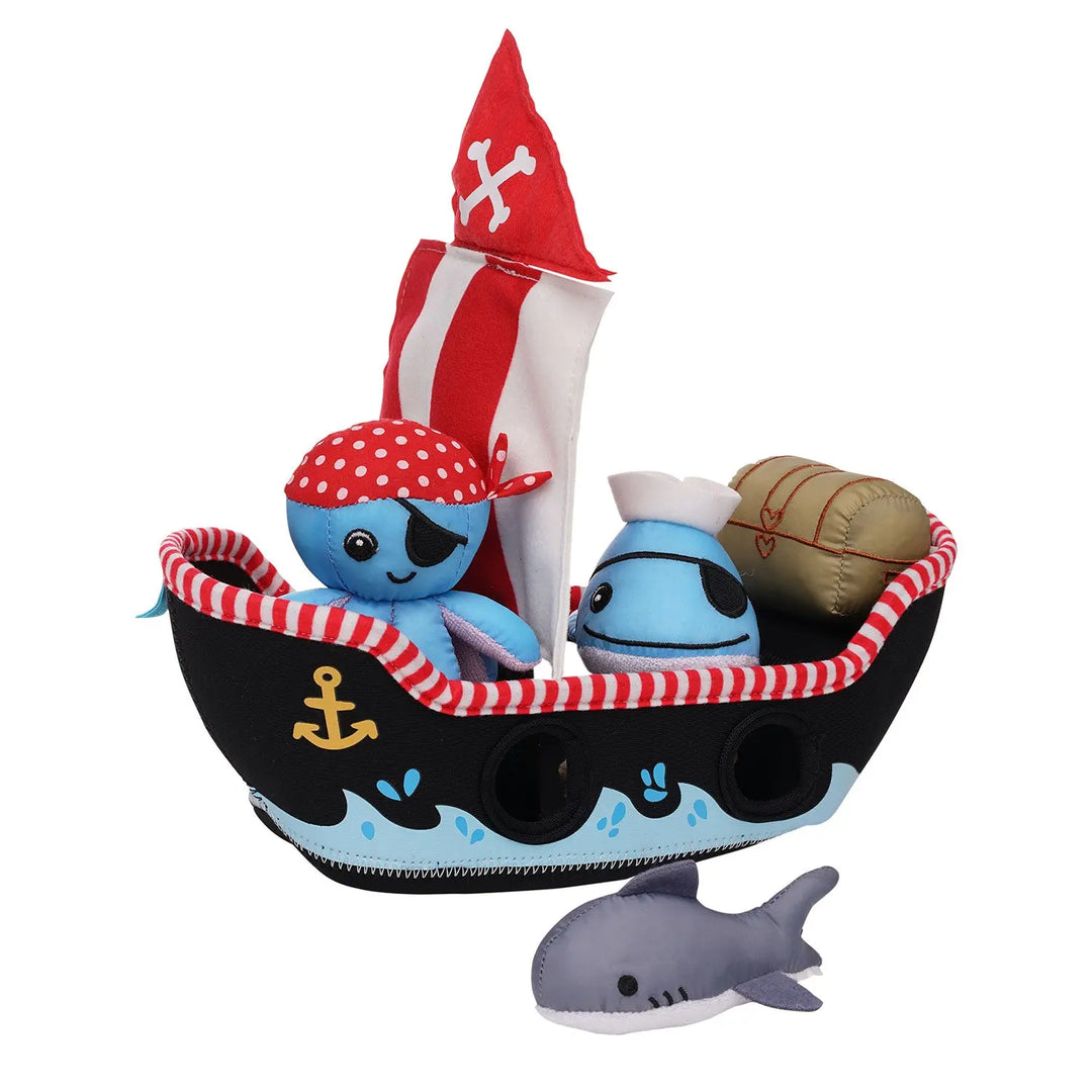 Manhattan Toy Pirate Ship Floating Fill N Spill Bath Toy