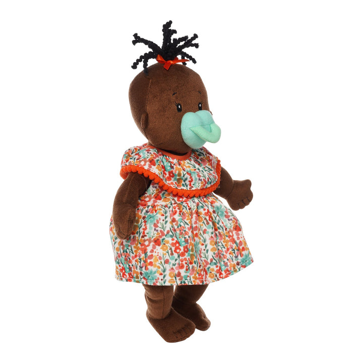 Baby Stella Brown with Black Wavy Hair, Exclusive Outfit, Packaged in a Beautifu Box, Perfect For Gifting