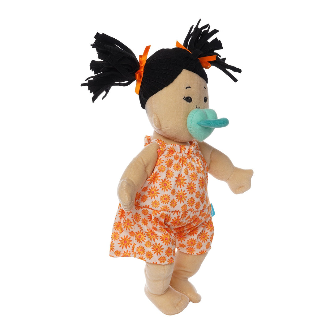 Baby Stella Beige with Black ponytails, Exclusive Outfit, Packaged in a Beautifu Box, Perfect For Gifting