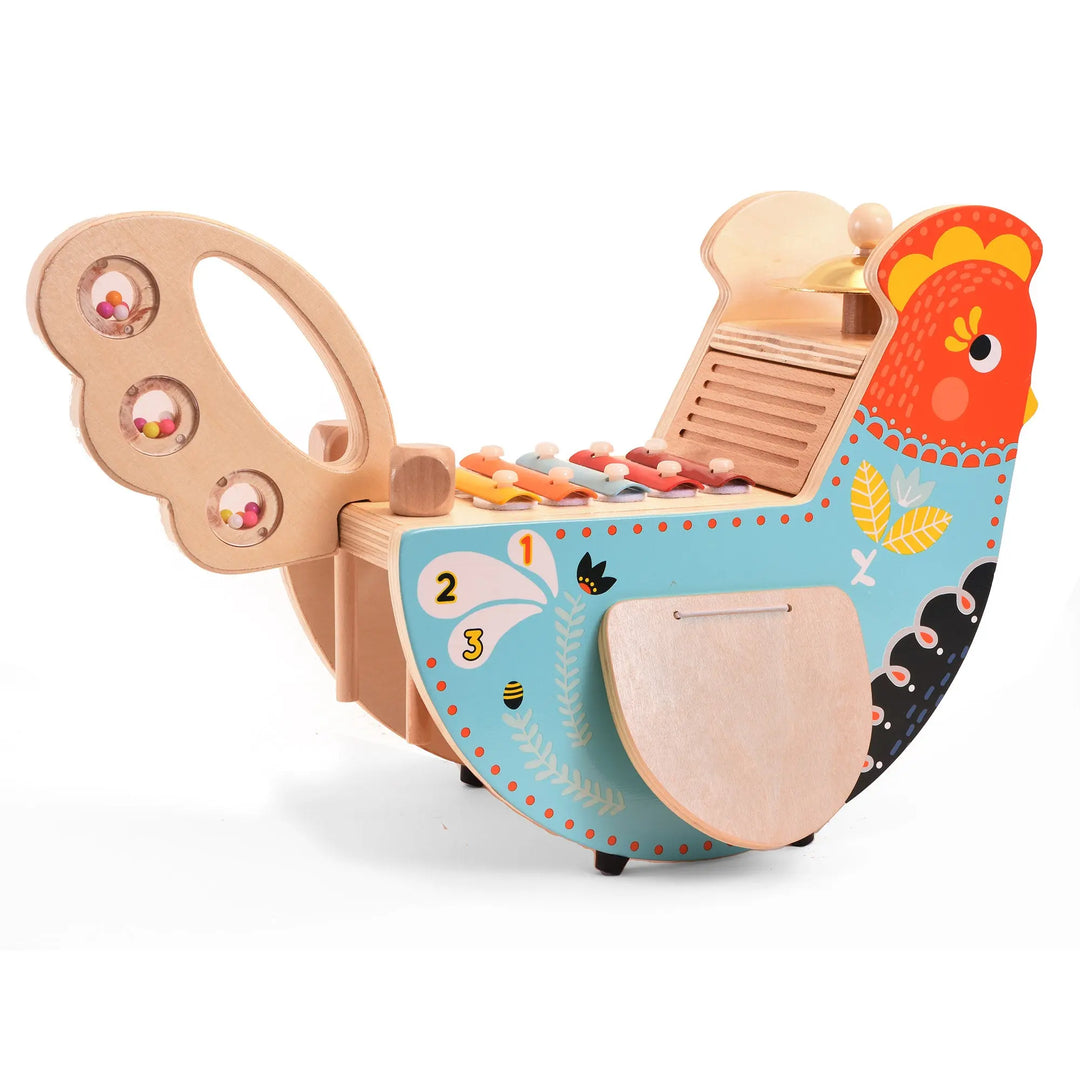 Musical Chicken - Wood Toys - Manhattan Toy