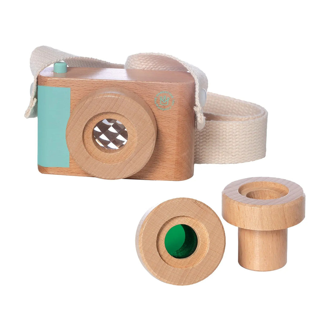 Wooden toy camera by Manhattan Toy