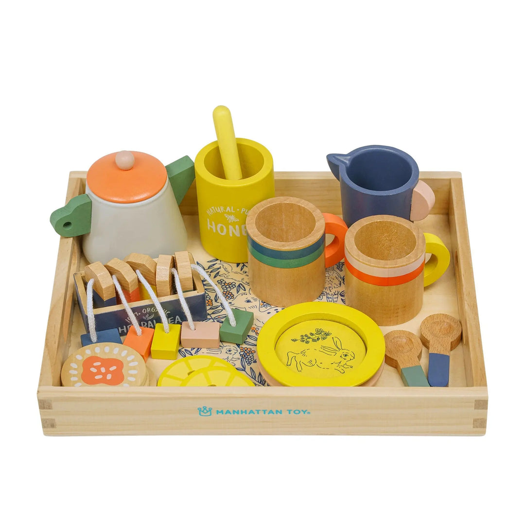 Flora & Fauna Tea Set - Wood Toys - Manhattan Toy