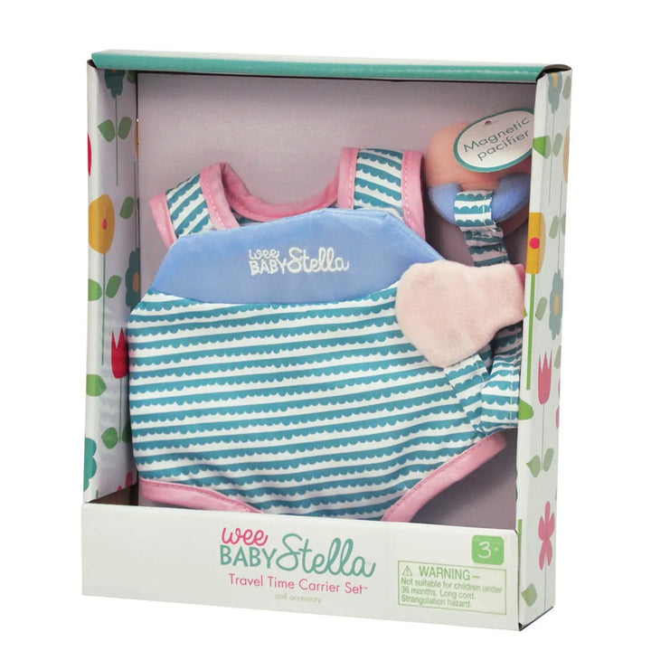 Wee Baby Stella Travel Time Carrier Set - Doll Accessories - Manhattan Toy