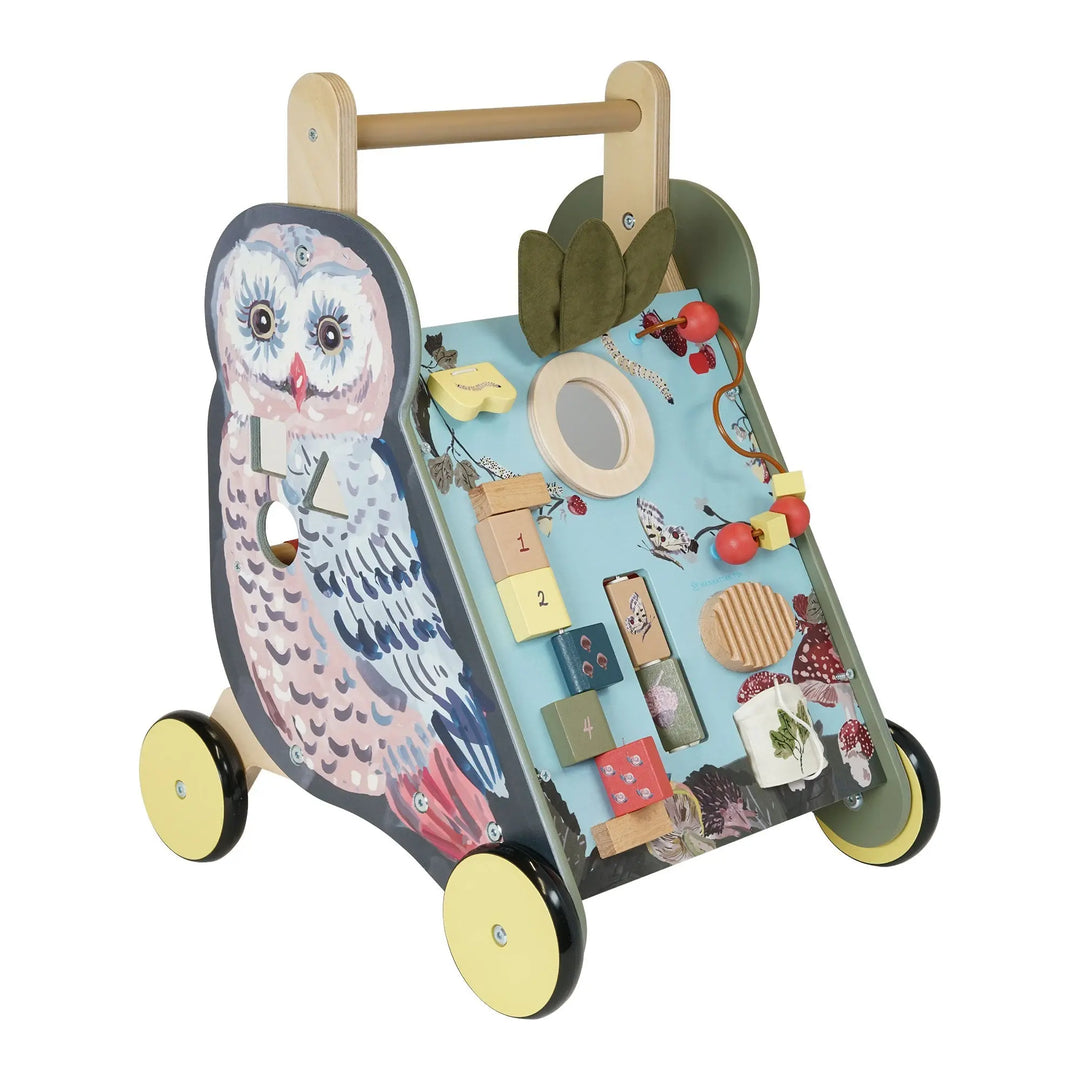 Wildwoods Owl Push-Cart - Push & Pull Toys - Manhattan Toy