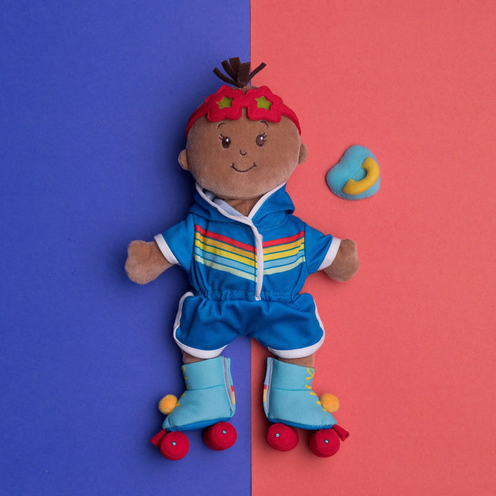 Wee Baby Stella beige doll Rainbow Roller - Baby Doll - Manhattan Toy
