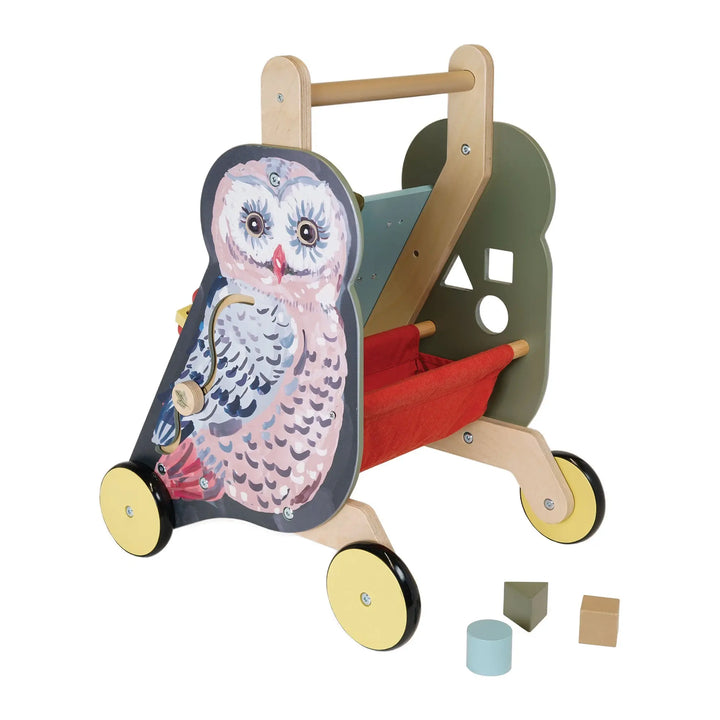 Wildwoods Owl Push-Cart - Push & Pull Toys - Manhattan Toy