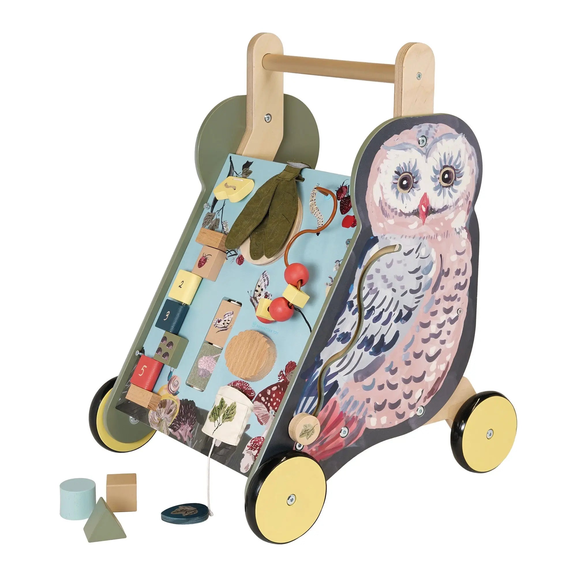 Wildwoods Owl Push-Cart - Manhattan Toy