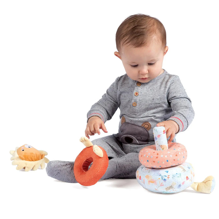 Safari Lion Plush Stacker - Baby Stacker - Manhattan Toy