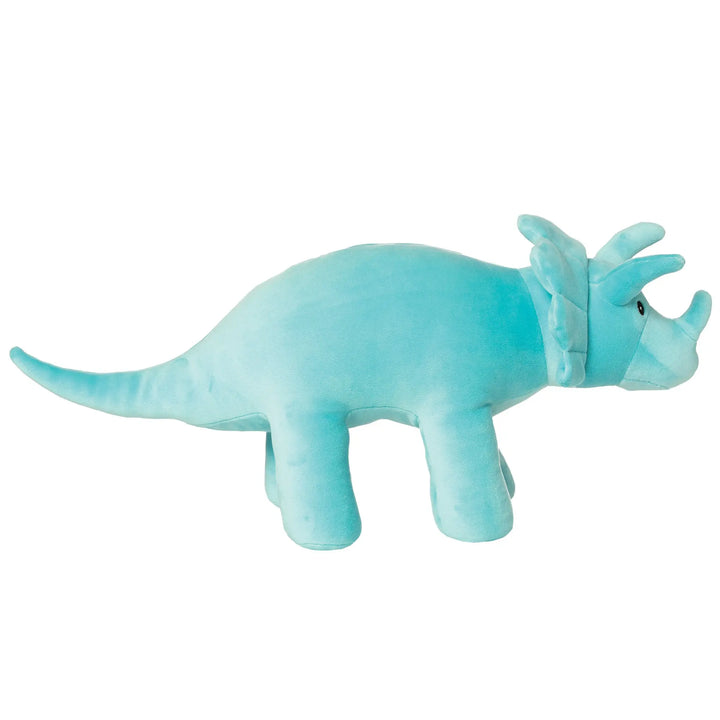 Velveteen Dino Spike Triceratops - Stuffed Animal - Manhattan Toy